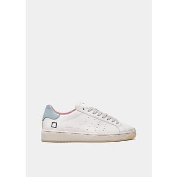 D.a.t.e. Natural Base Sneakers In White Color Leather