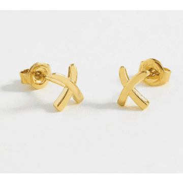 Estella Bartlett Gold Kiss Stud Earrings