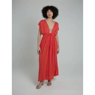 Nooki Design Lucia Maxi Dress In Orange