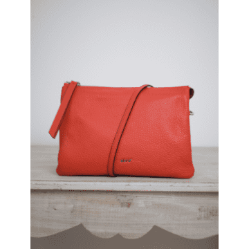 Abro Cross Body Bag Threefold Red In Orange