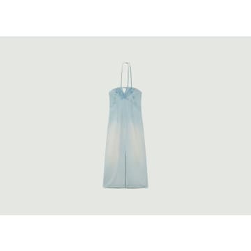 Iro Noveli Sleeveless Long Dress In Summer Blue