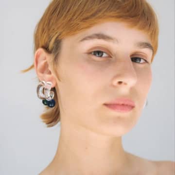 Levens Jewels | Drop Mini Hoops Green Earrings