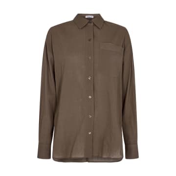 Designers Remix Lucia Oversized Shirt In Brown