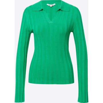 Mbym Valja Polo Sweater In Grass Green
