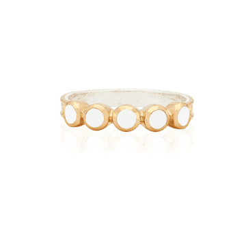 Anna Beck White Agate Multi-stone Ring In Gold