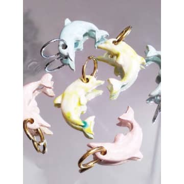 Levens Jewels | Pink Dolphin Earrings