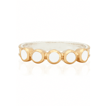 Anna Beck White Agate Ring In Gold