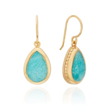 Anna Beck Amazonite Drop Earrings In Gold