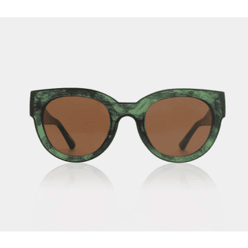 A.kjaerbede Lilly Sunglasses In Marble Green