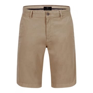 Fynch Hatton Sand Cotton Stretch Chino Shorts In Neutrals