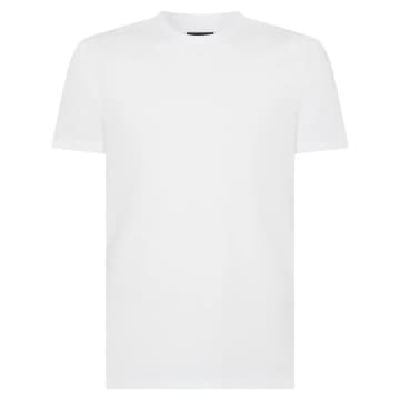 Remus Uomo Waffle Pattern T-shirt In White
