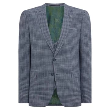 Remus Uomo Lucian Check Suit Jacket In Blue
