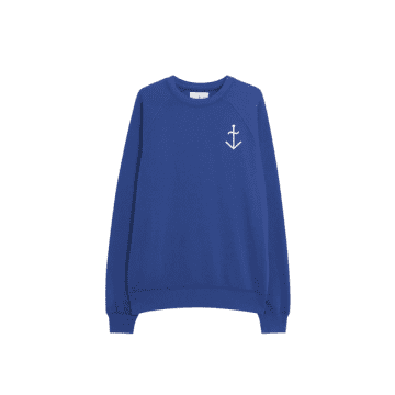 La Paz Logo Sweatshirt In Blue/ecru