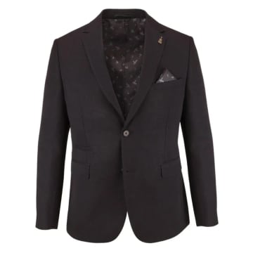 Fratelli Textured Suit Jacket In Black
