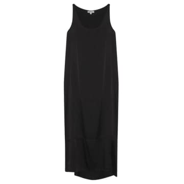 Cashmere-fashion-store Crossley Silk Mix Carrier Dress Sed Circular Neckline In Black