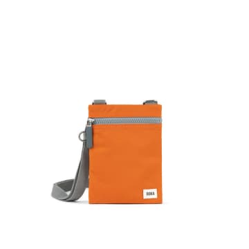 Roka Chelsea Sustainable Nylon Cross-body Bag In Orange