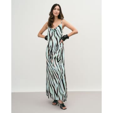 Access Fashion Maxi Cowl Zebra Dress