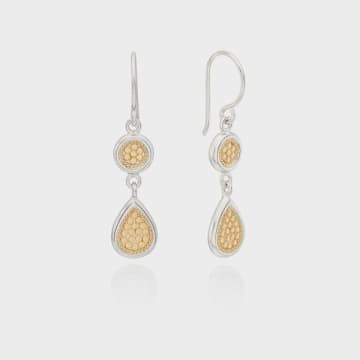 Anna Beck Classic Double Drop Earrings In Gold