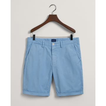 Gant - Allister Regular Fit Sunfaded Shorts In Gentle Blue