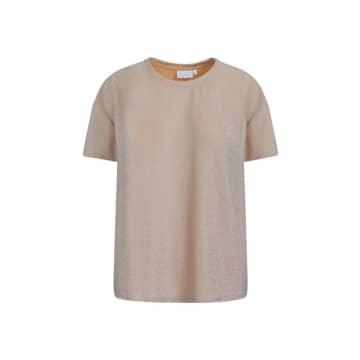 Coster Copenhagen Shimmer T Shirt In Neutrals