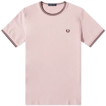 Fred Perry Twin Tipped Tee Chalky Pink