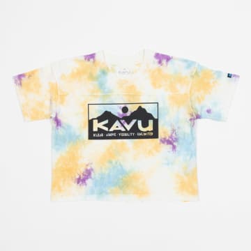 Kavu Malin Ss Cropped T-shirt In Tie Dye