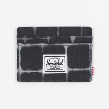 Herschel Supply Co. Charlie Rfid Card Holder In Black Tie Dye