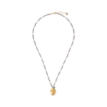 A Beautiful Story Prayer Aventurine Gold Colored Necklace
