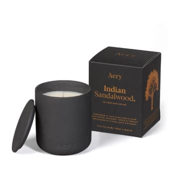 Aery Black Clay Indian Sandalwood Candle