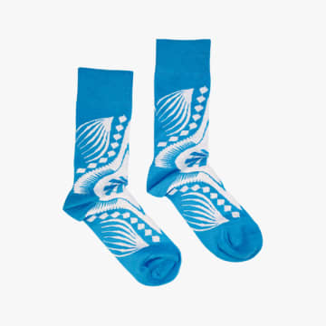 Afropop Dashiki Blue Socks