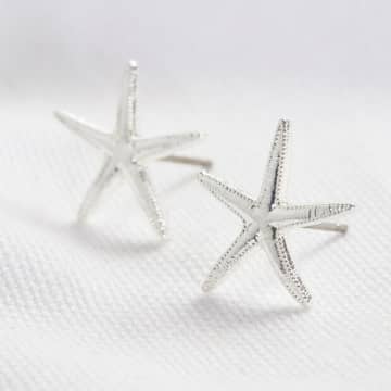 Lisa Angel Starfish Stud Earrings In Silver In Metallic
