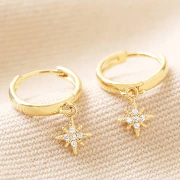 Lisa Angel Tiny Star Charm Huggie Hoop Earrings In Gold