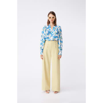 Suncoo Leonie Floral Print Blouse In Blue