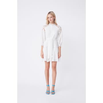 Suncoo Chama Short Cotton Dress In White