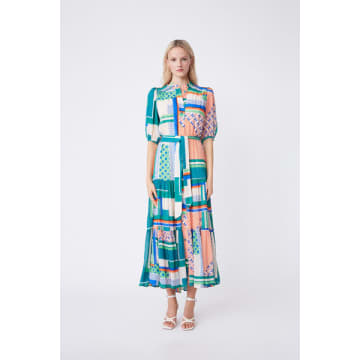 Suncoo Chaida Geometric Print Long Dress