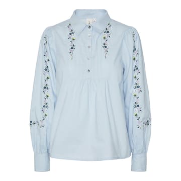 Y.a.s. Embroidered Flower Shirt
