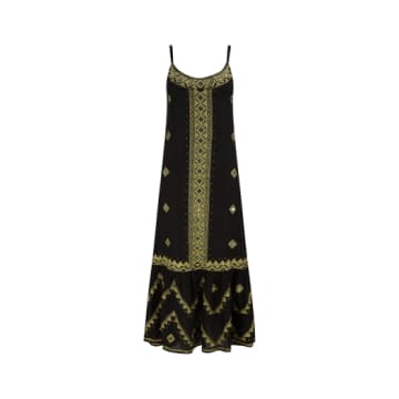 Pranella Black And Gold Doha Maxi Summer Dress