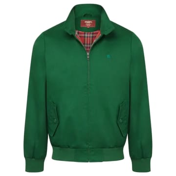 Merc London Harrington Cotton Jacket In Green
