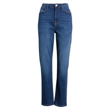 Frame Le Super High Waist Straight Leg Jeans In Drizzle