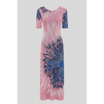 Hayley Menzies Scoop Back Dress Tie-dye Pink & Blue
