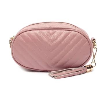 Elie Beaumont Dusty Rose Quilted Pebble Bag