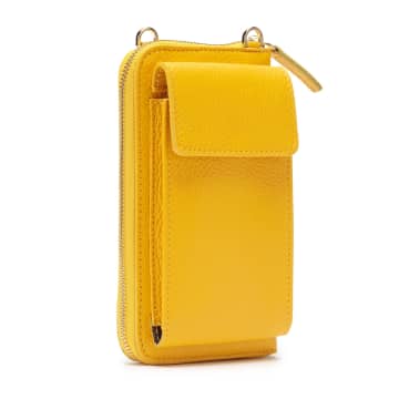 Elie Beaumont London Yellow Phone Bag