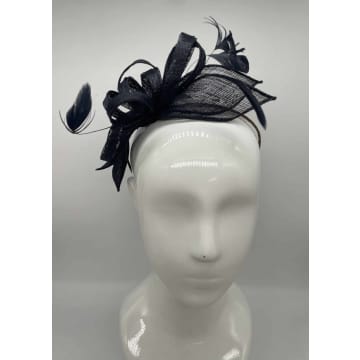 Failsworth Navy Sinamay On Band Fascinator In Blue