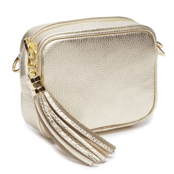 Elie Beaumont Mini Gold Crossbody Bag