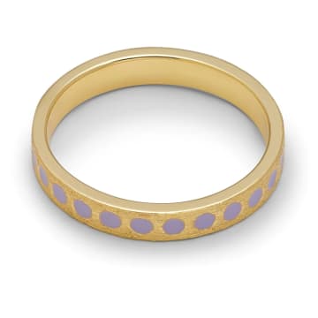 Lulu Copenhagen Pattern Ring Gold Plated