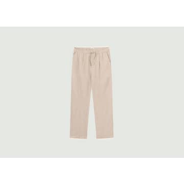 Knowledge Cotton Apparel Loose Trousers In Organic Linen