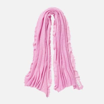 Pur Schoen Hand Felted Cashmere Soft Scarf In Rose