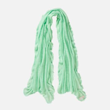 Pur Schoen Hand Felted Cashmere Soft Scarf In Green/green