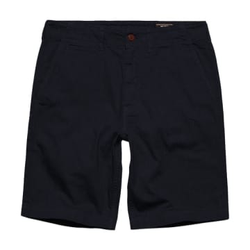 Superdry Vintage Officer Chino Shorts In Blue