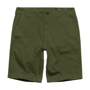 Superdry Vintage Officer Chino Shorts In Green